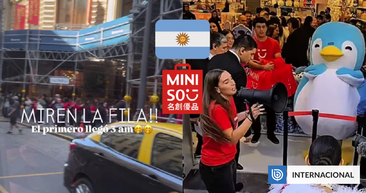 Como el McDonald’s de la URSS en 1990: argentinos madrugaron en la calle por la primera tienda Miniso