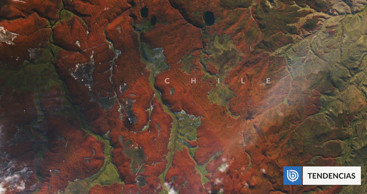 La NASA captó cómo la Patagonia chilena se está tiñendo de rojo