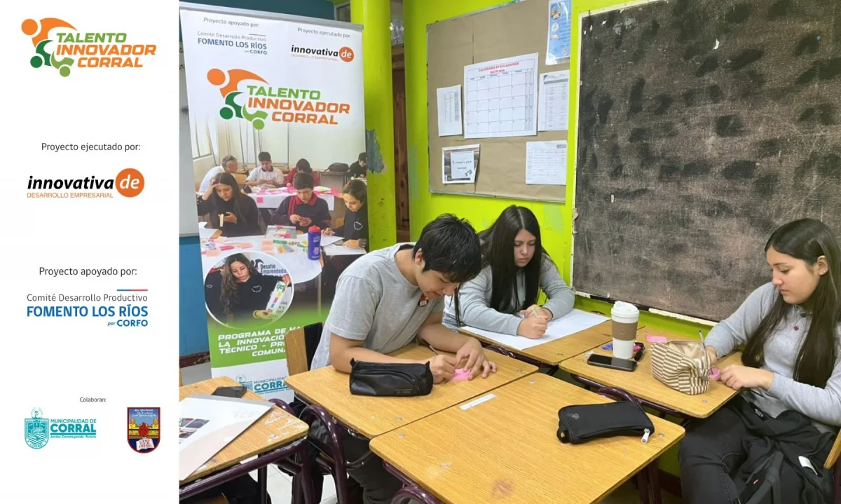 Estudiantes de Corral fortalecen competencias para la innovación a través del trabajo colaborativo