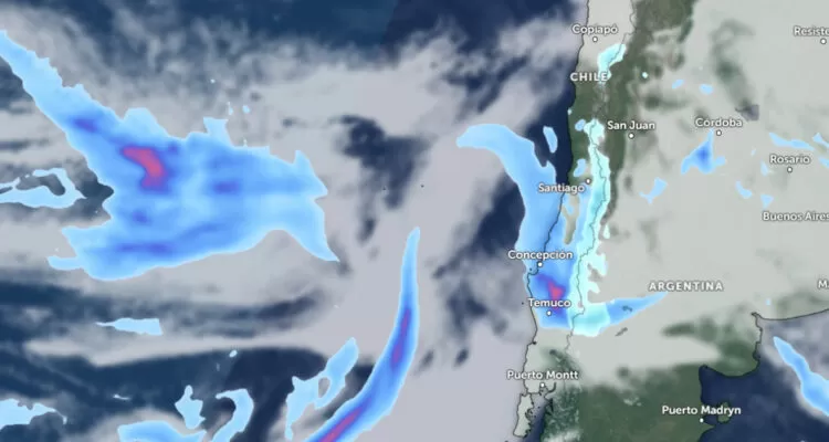 Bloqueo en la atmósfera causa la seguidilla de sistemas frontales en Chile