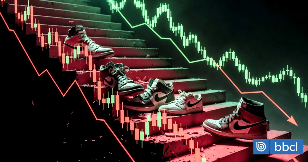 La racha negra de Nike, con su peor desempeño bursátil en casi un cuarto de siglo