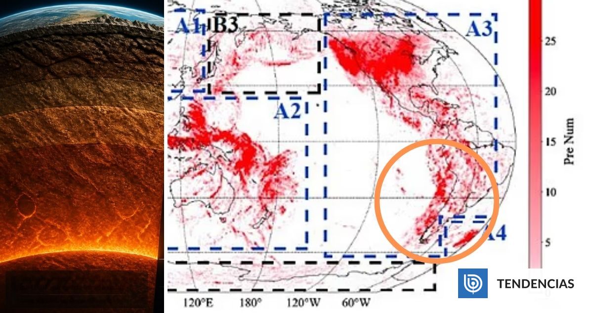 Descubren 6 zonas desconocidas a 3.000 kms de profundidad: Una de ellas, relativamente cerca de Chile | Ciencia y Tecnología